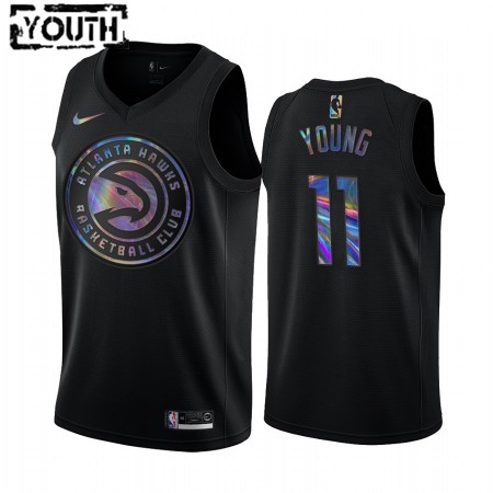 Maillot Enfant Atlanta Hawks Trae Young 11 Iridescent HWC Collection Swingman